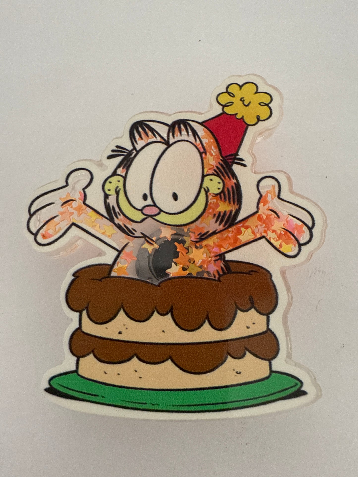 Glitter Garfield -Garfield Birthday Cake