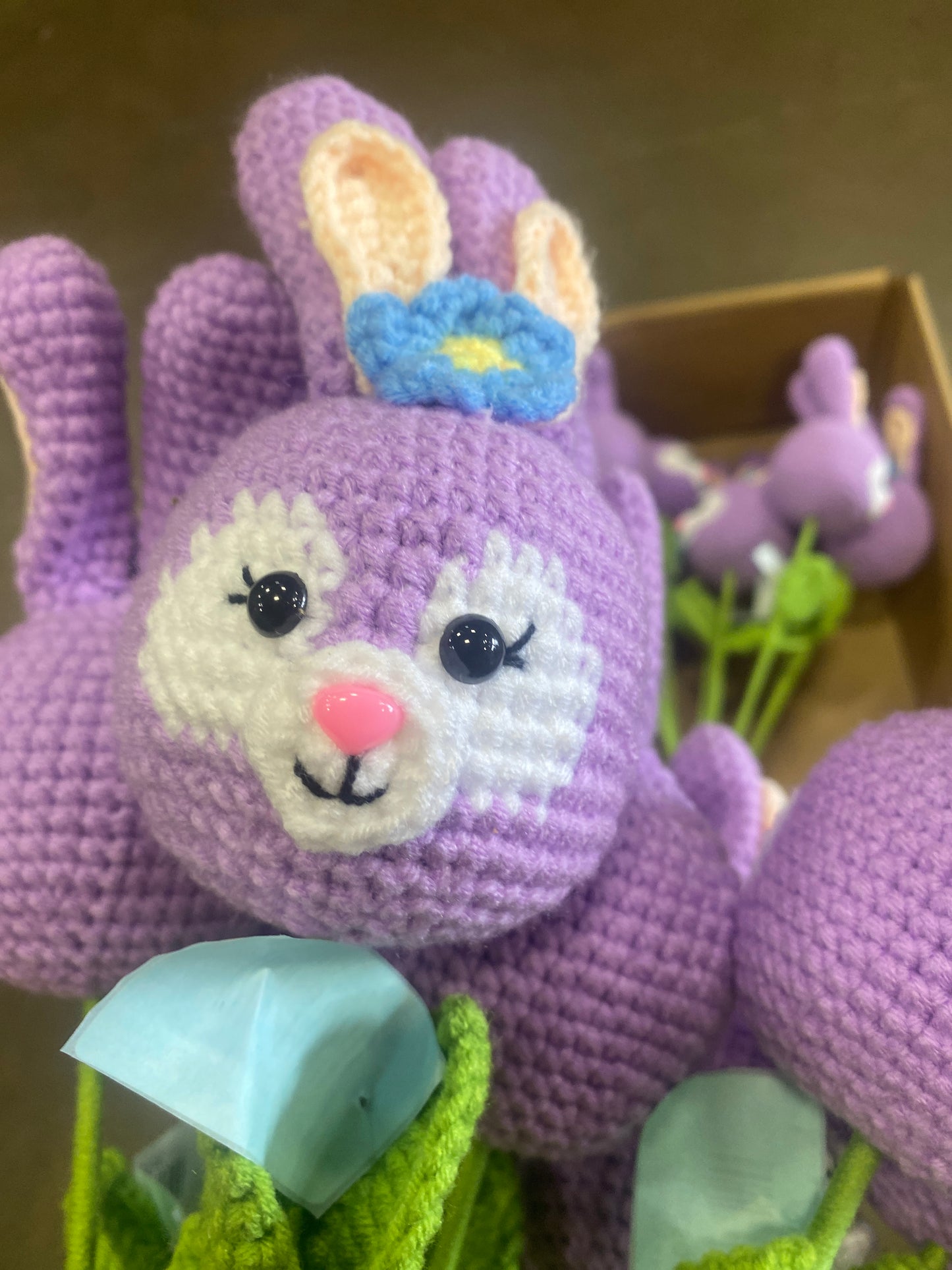 Crochet Flower Purple Kuromi Big Size