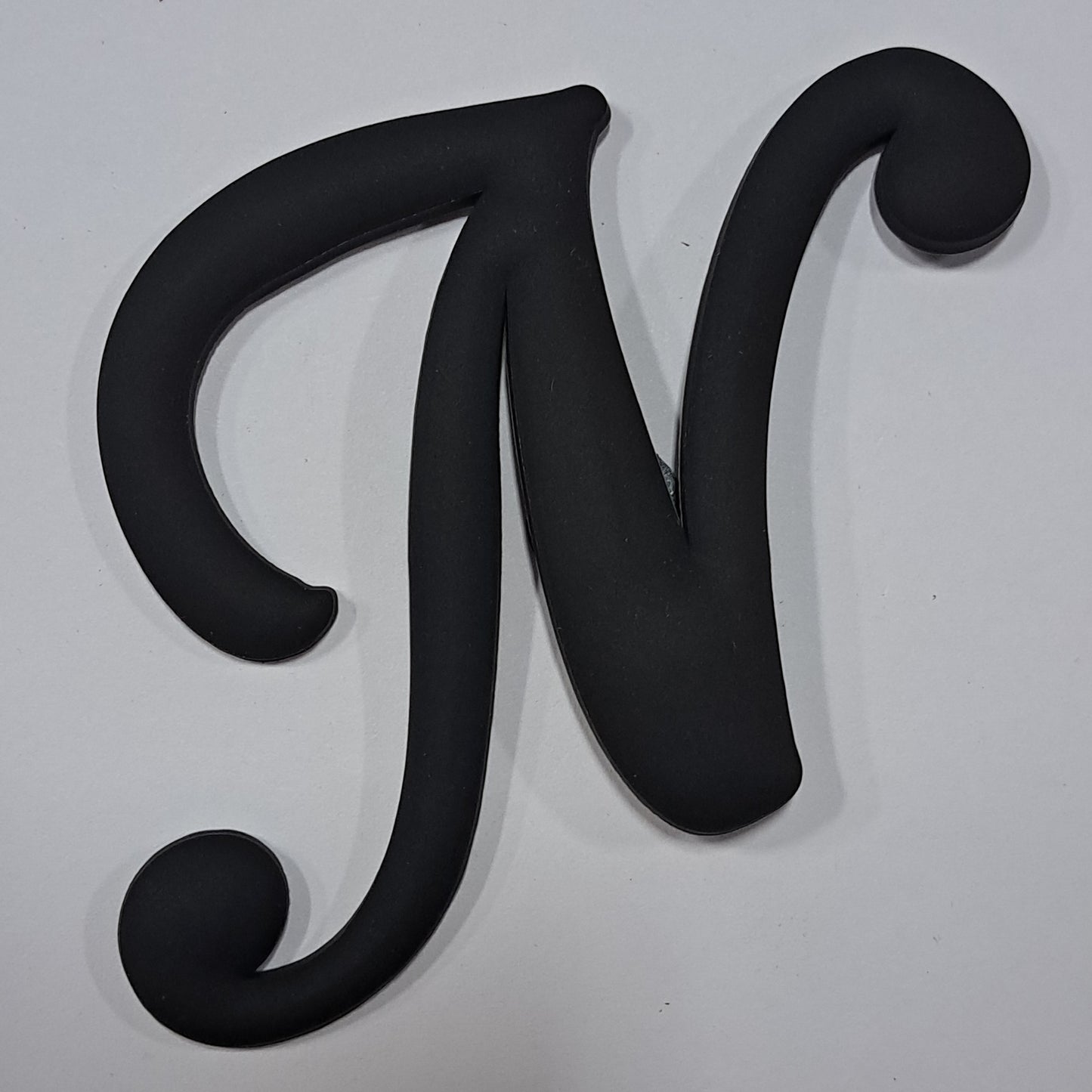 Black Big Letter N