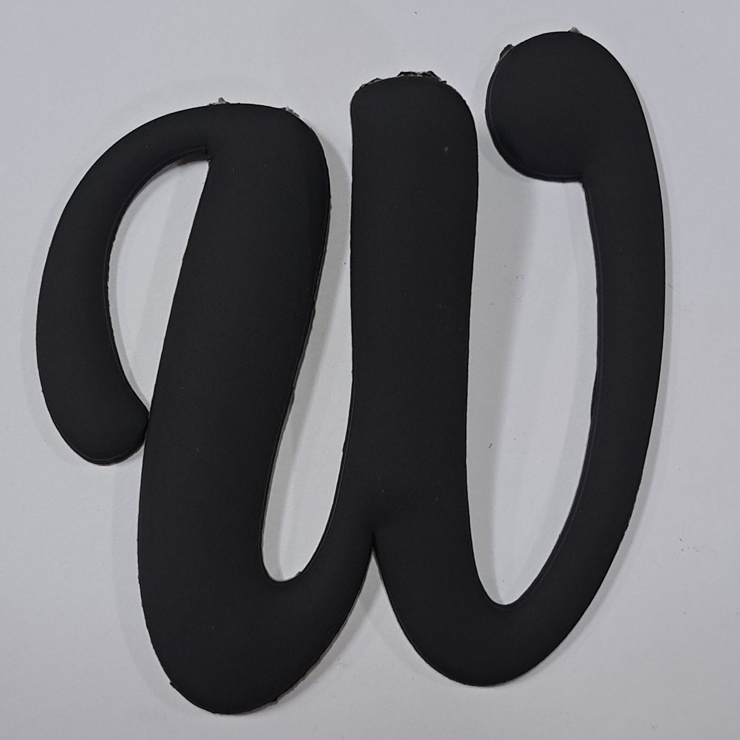Black Big Letter W