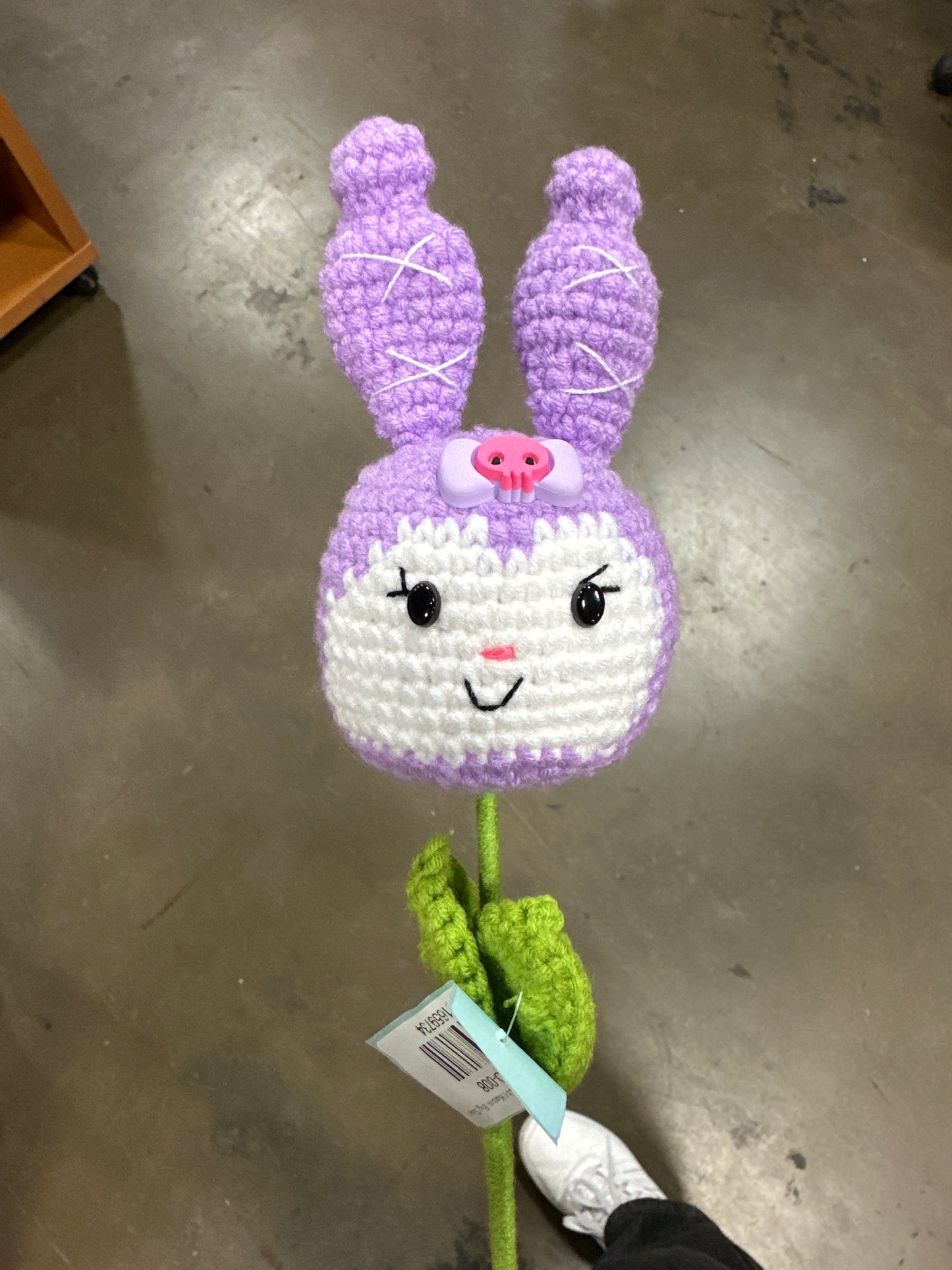 Crochet Flower Purple Rabbit Kuromi Big Size