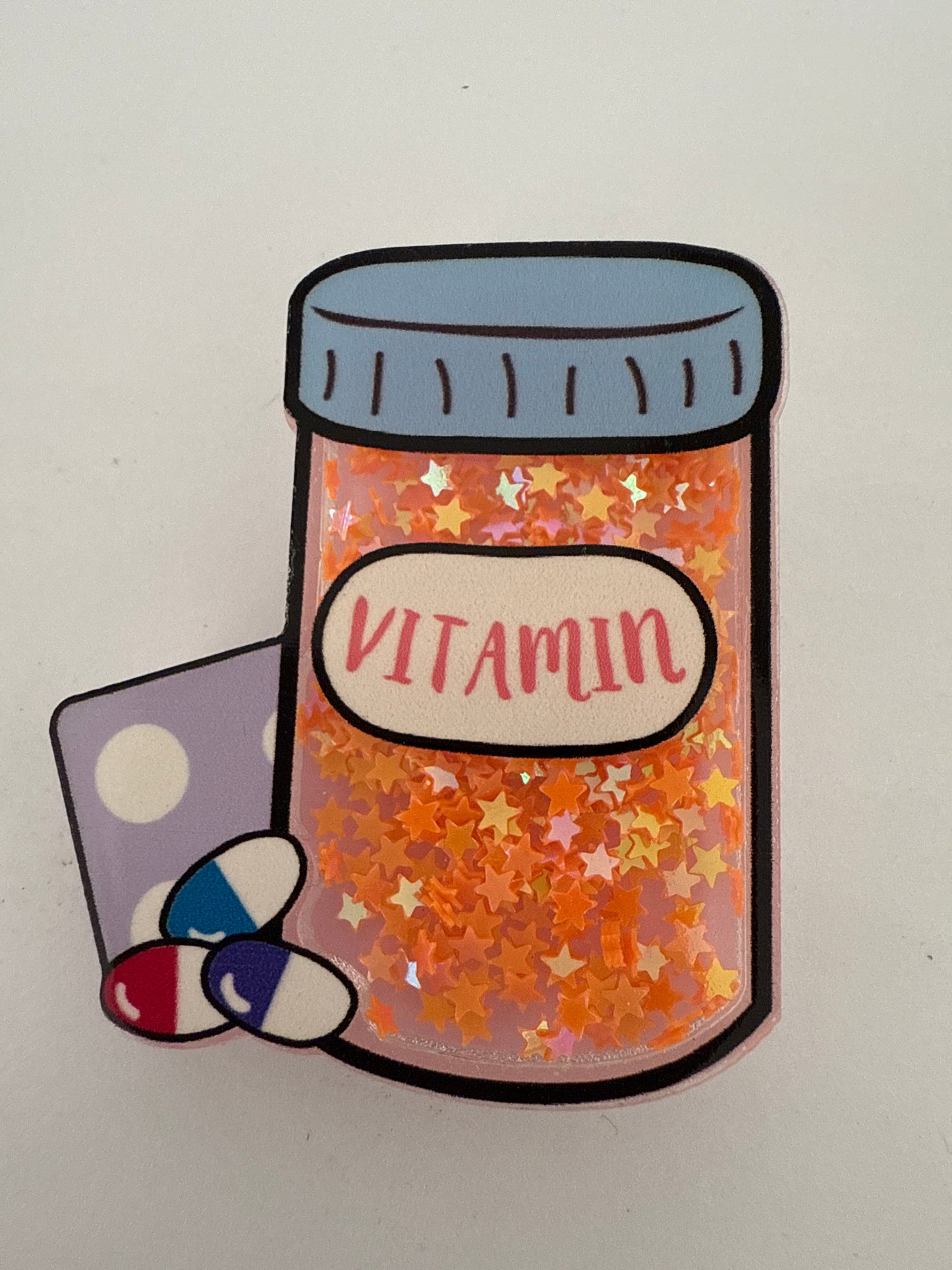 Glitter Medical -Vitamin Bottle