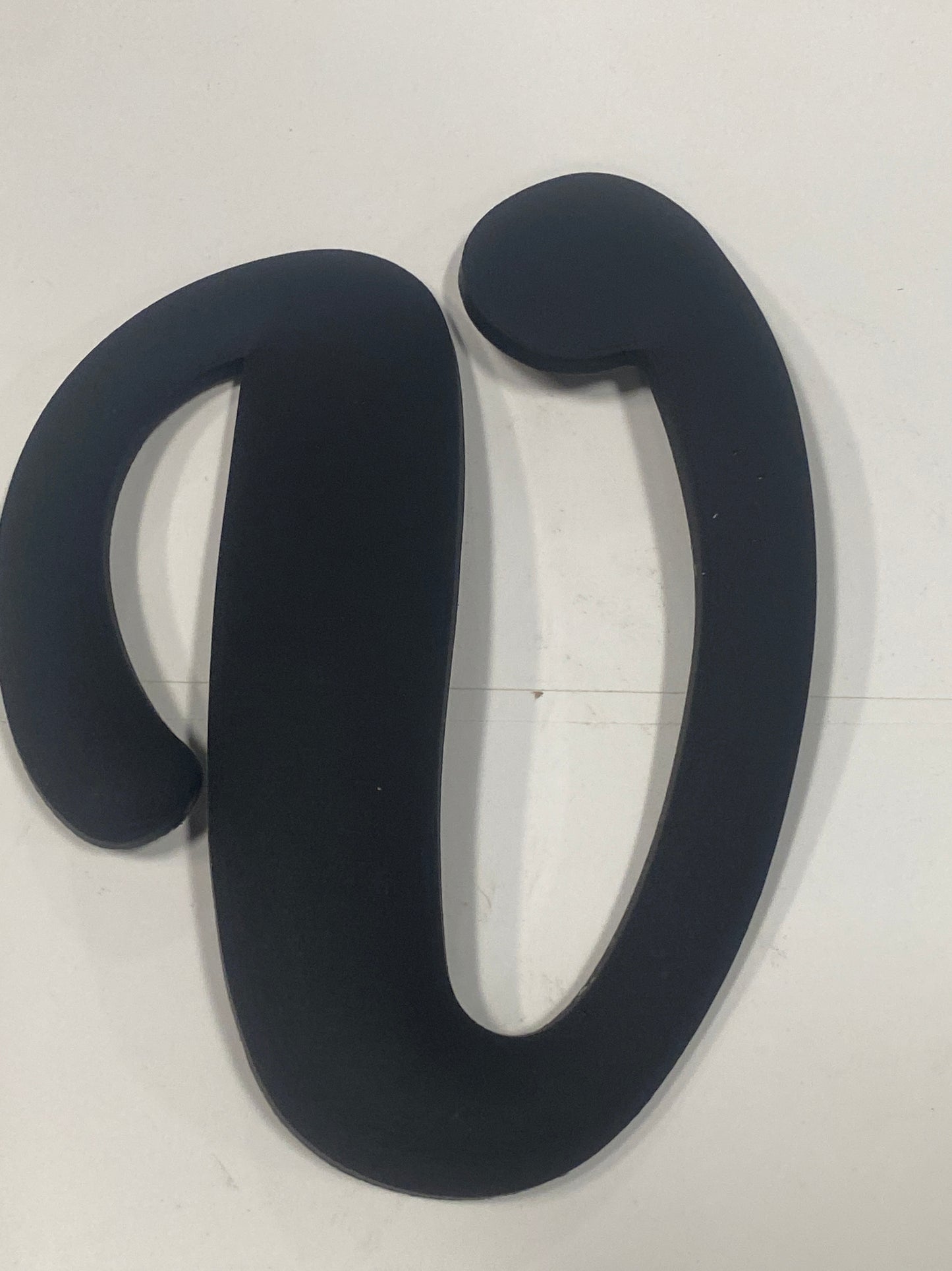Black Big Letter V