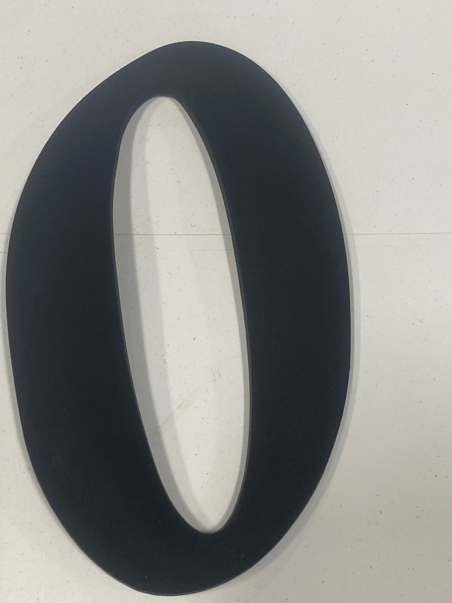 Black Big Letter O