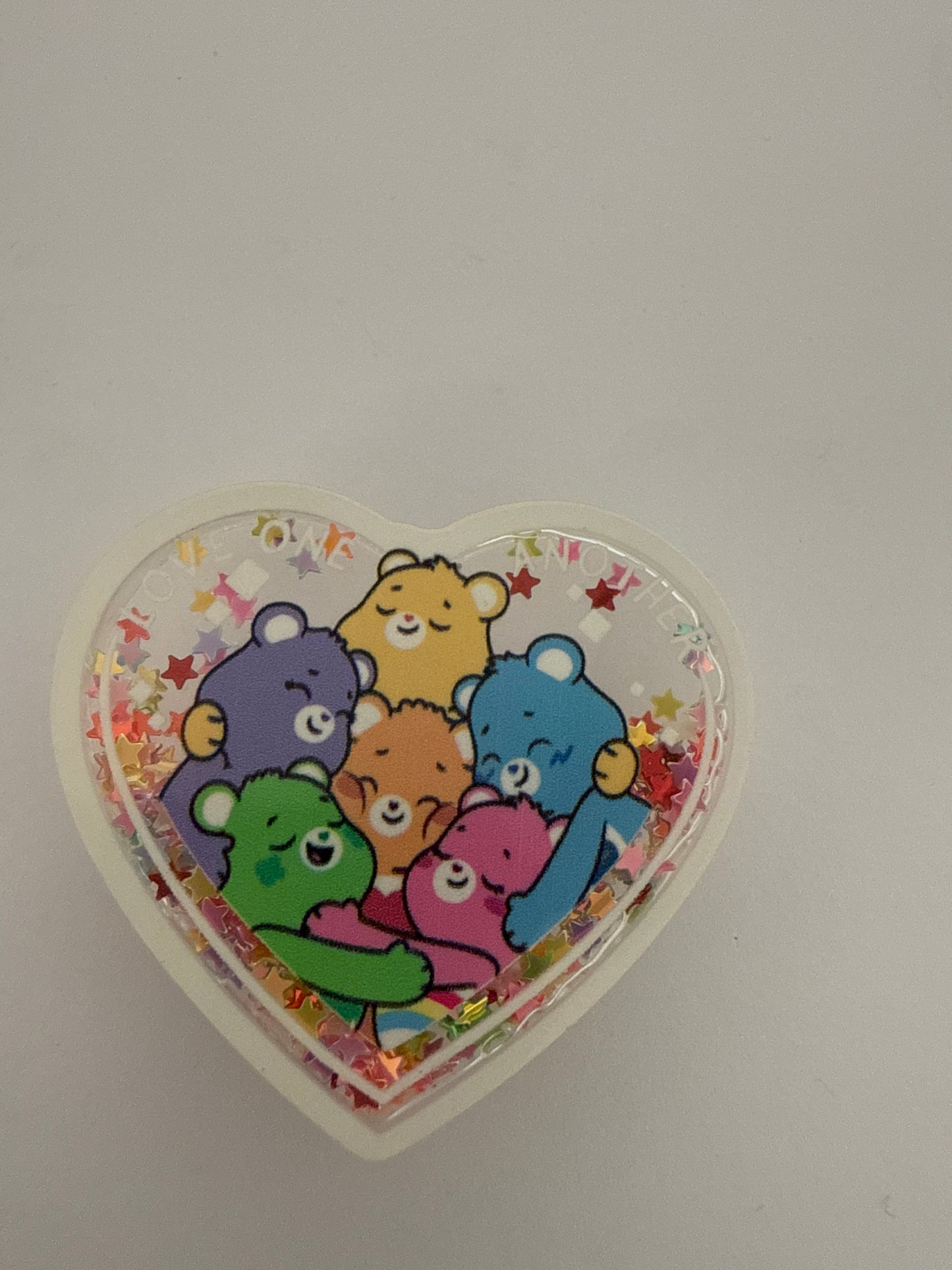 Glitter Care Bears -Heart