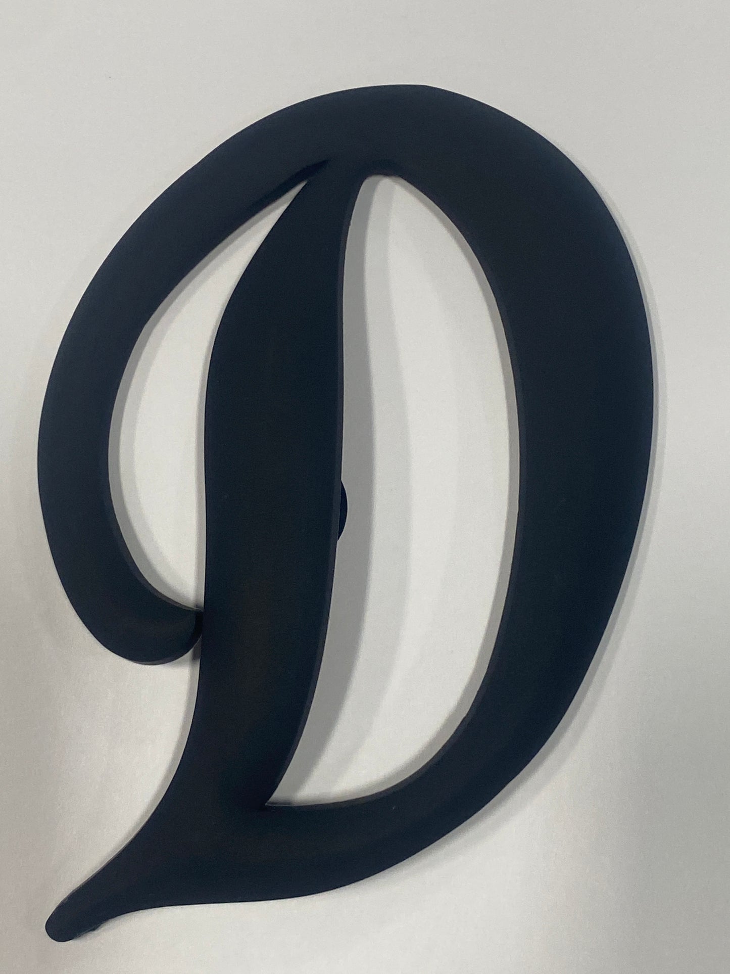 Black Big Letter D