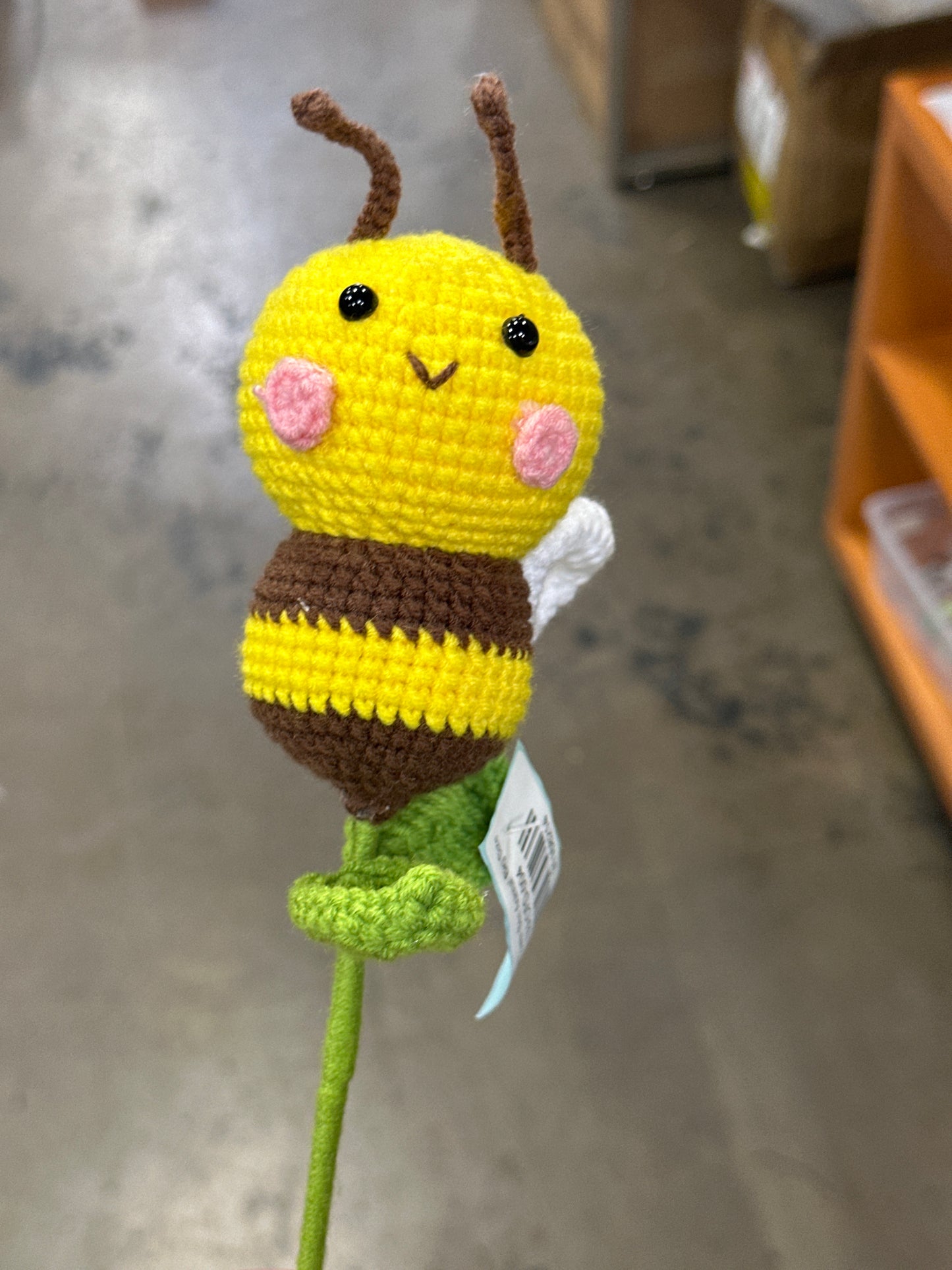 Crochet Flower Bee Animal Big Size