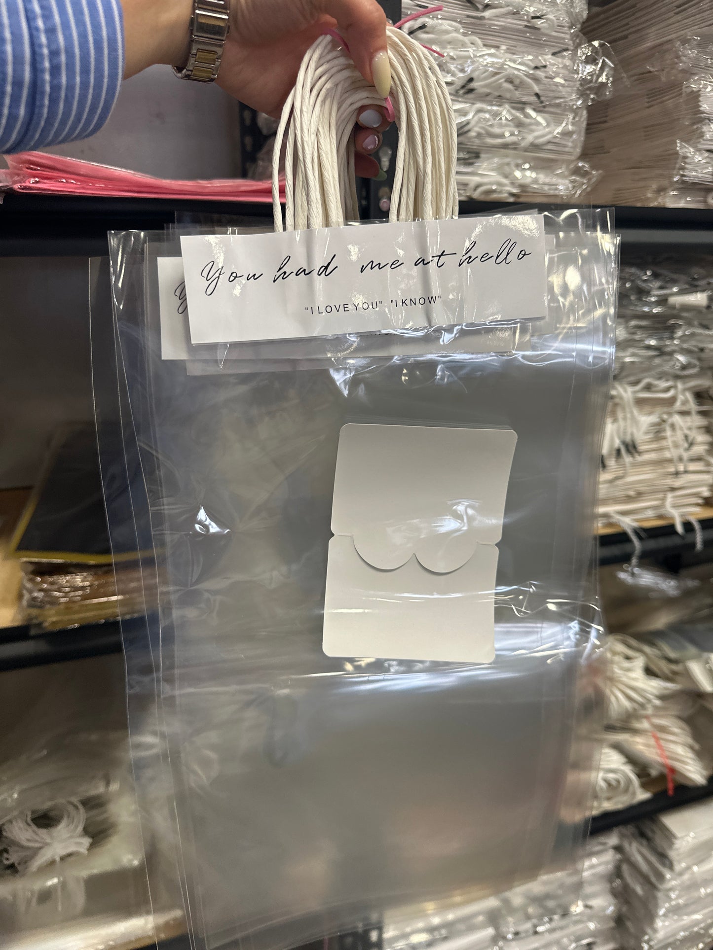 Clear bags for bouquets