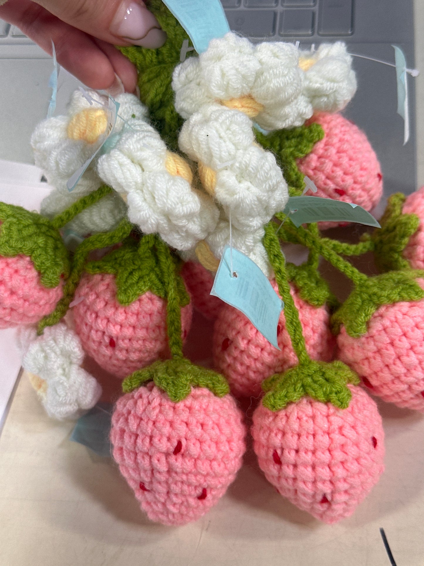 Single Flower Strawberry Pink, Red, Purple, Blue
