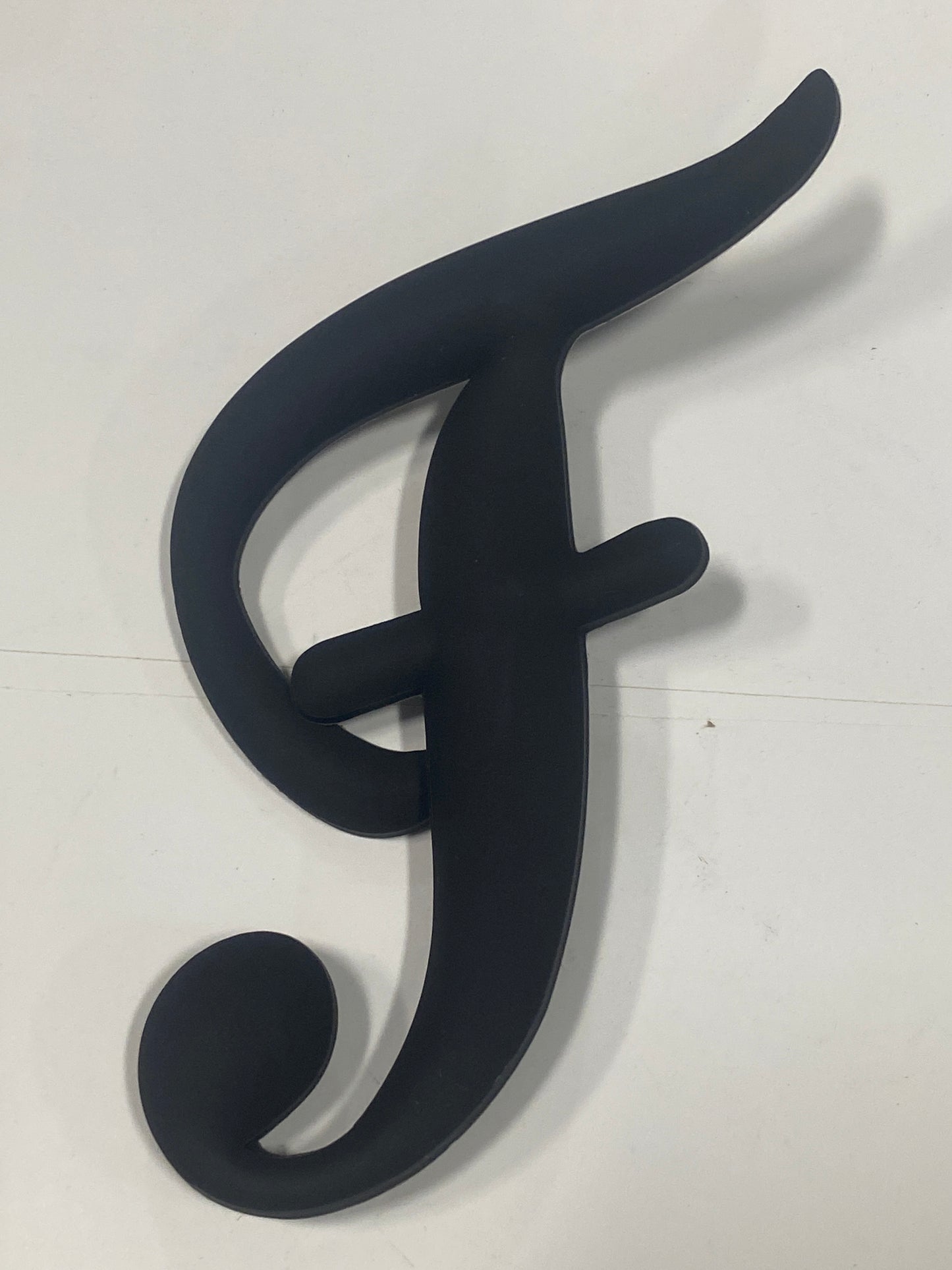 Black Big Letter F