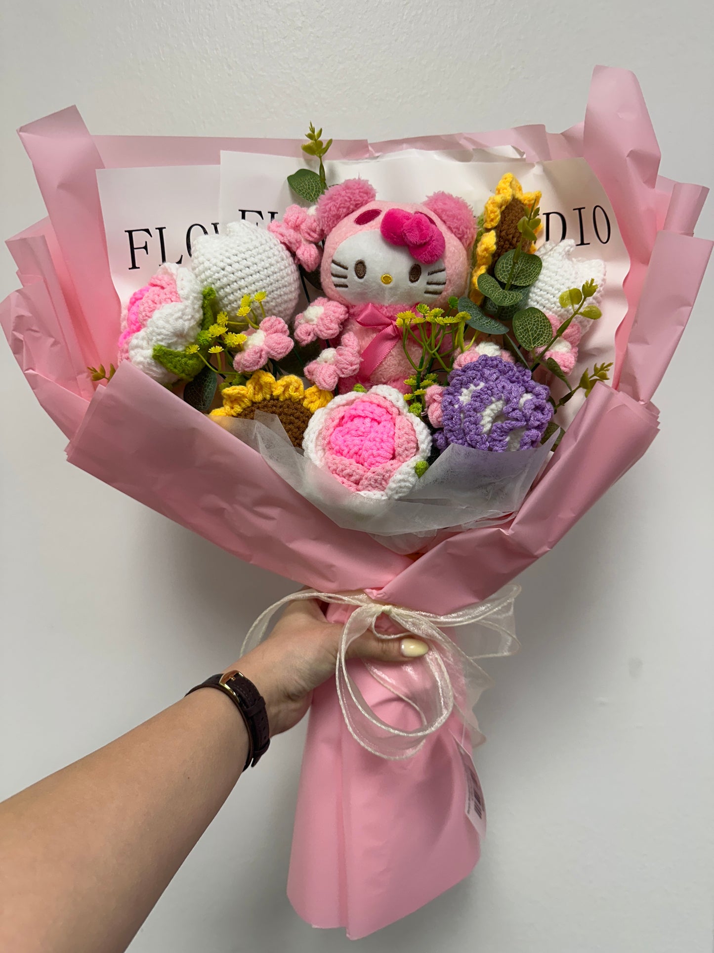 Tanya Bouquet Pink White Cute Doll