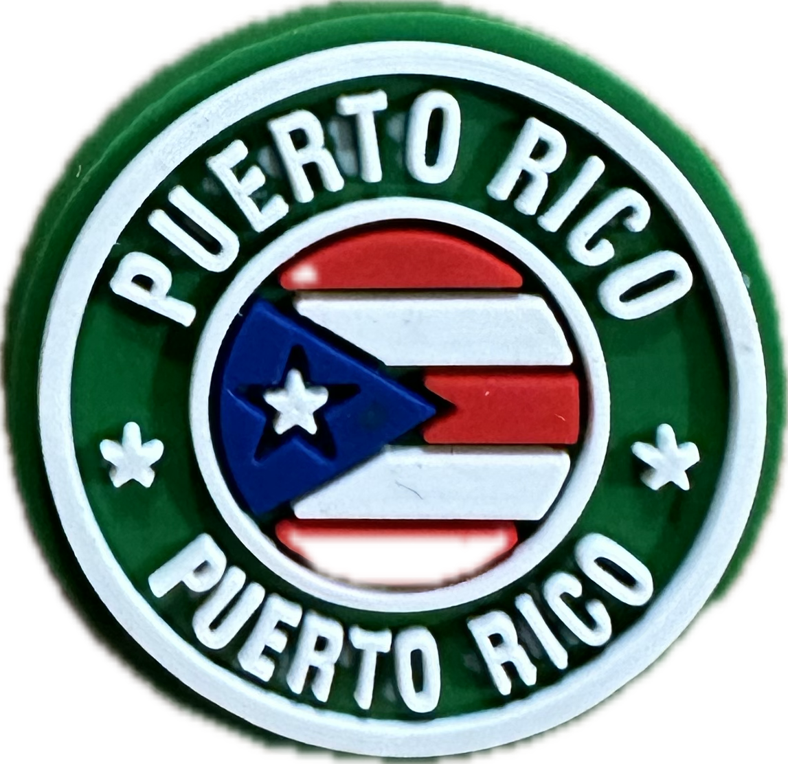 Universal_Pin Flag Puerto Rico Green-Red