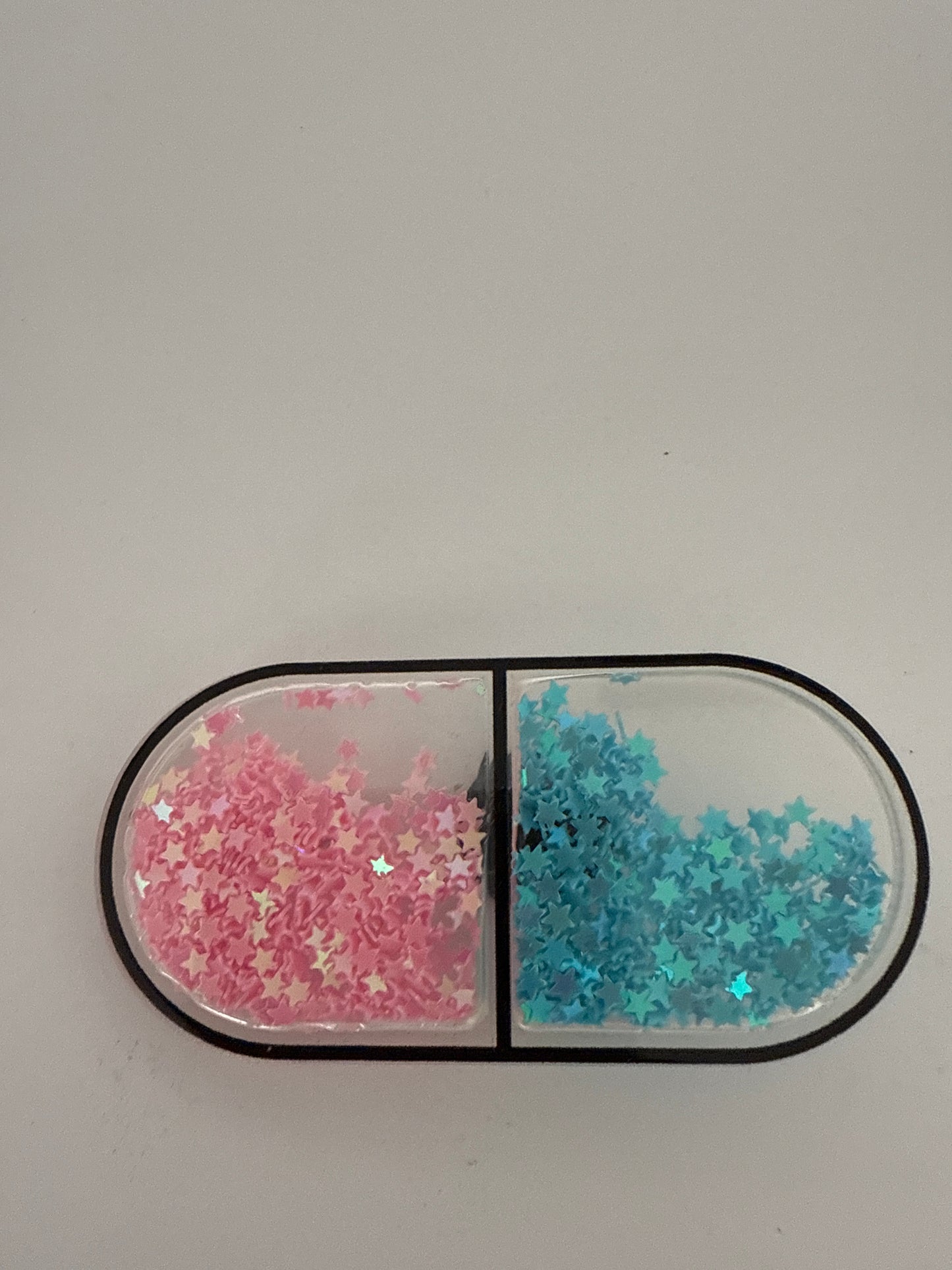 Glitter Medical -Pink and Blue Pill