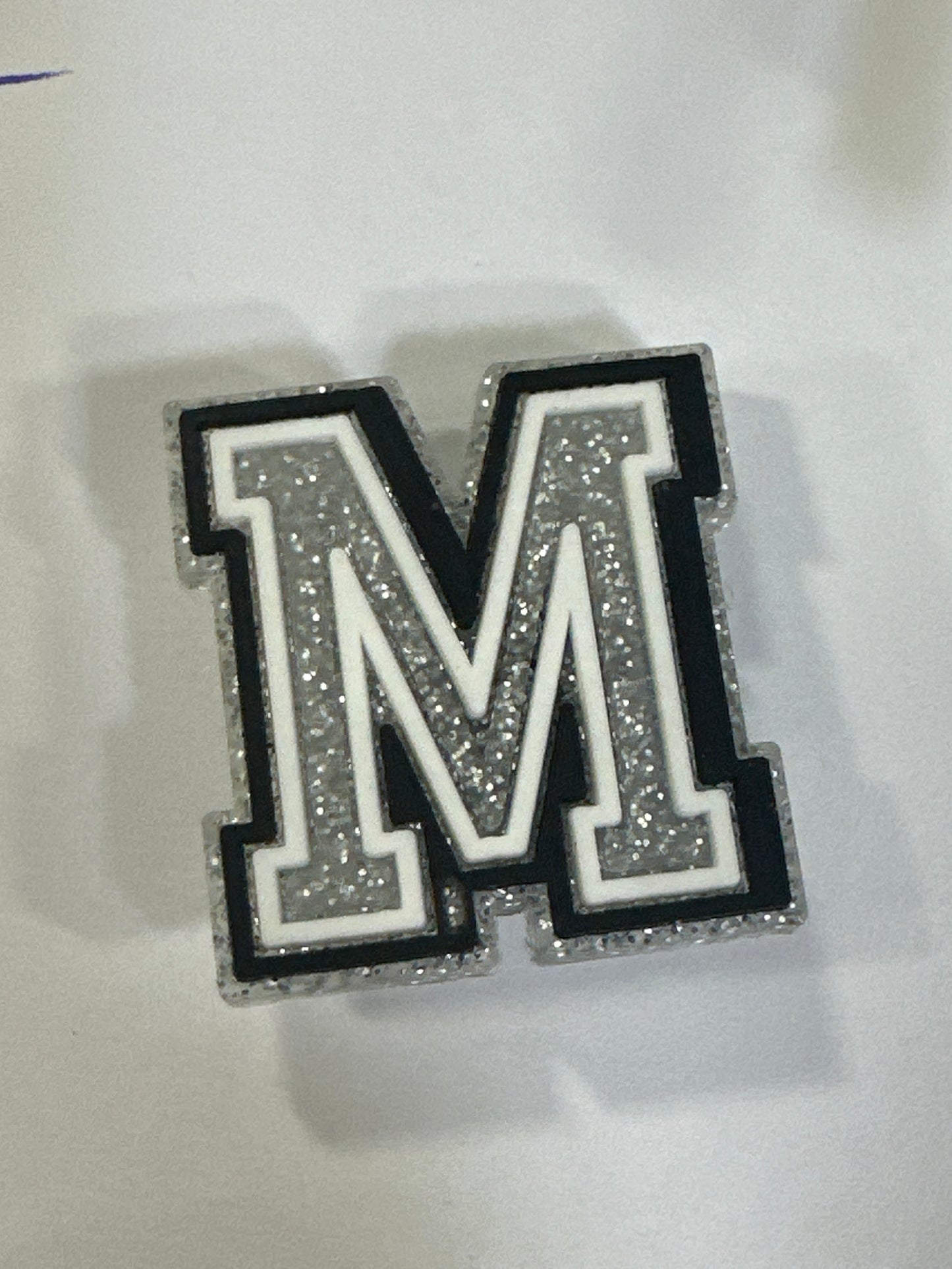 SILVER LETTER M