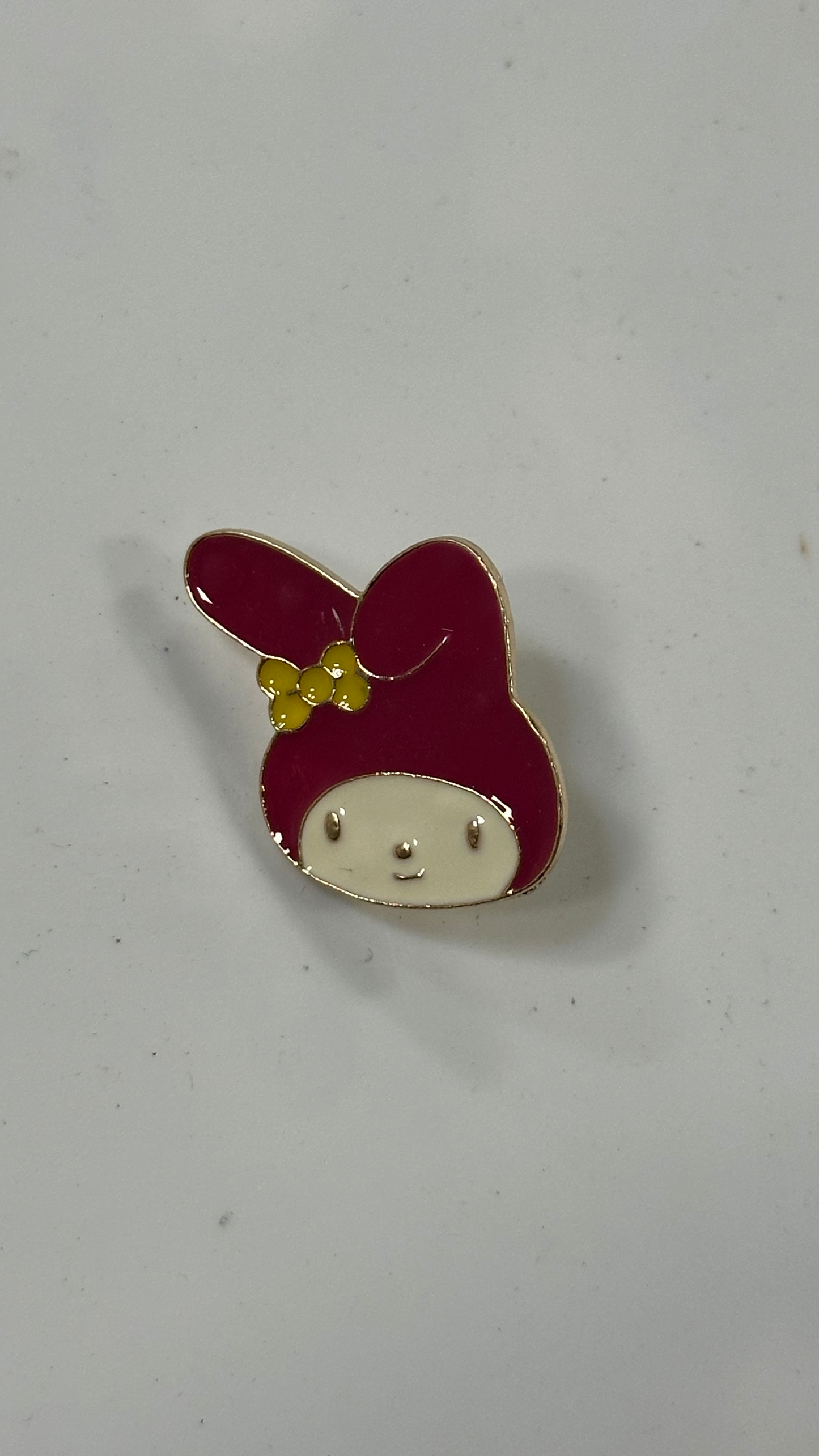 Metal Pin - Red cap bunny Character