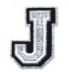 SILVER LETTER J