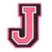 PINK LETTER J