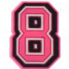 PINK NUMBER 8