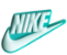 Nike Logo - White & Turquoise