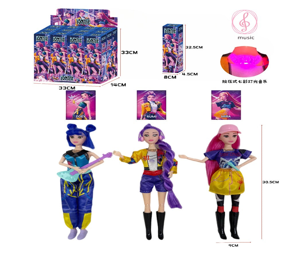 KPOP Demon Hunters LMNT1-A with music 12pcs
