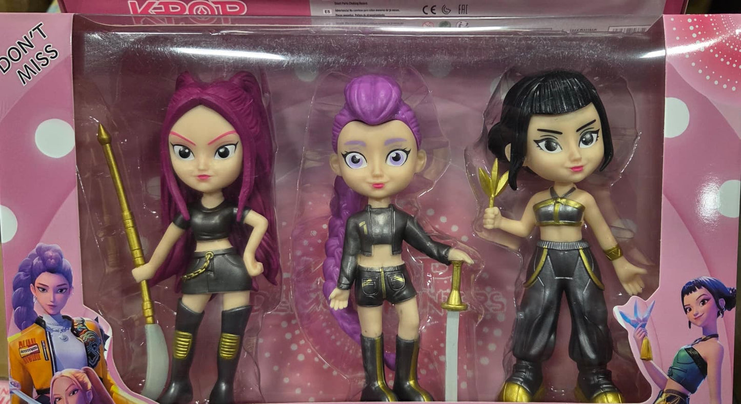 KPOP Demon Hunters 3dolls collection