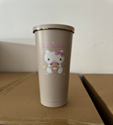 750Ml Hello Kitty Brown Tumbler With Straw Lid
- JH103