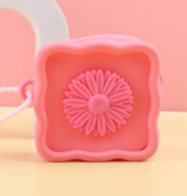 Pouch Portable Pink Daisy Wallet Bag