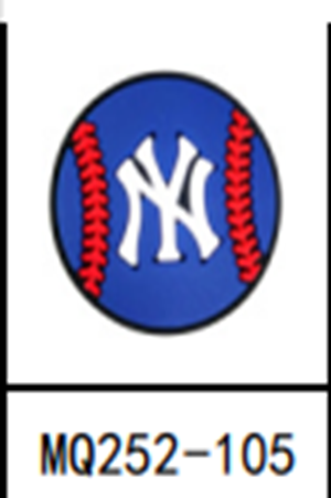 Baseball Yankees Ball Shoe Charm
