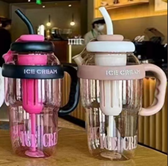 Ice Cream Plastic Straw Cup / CC-11