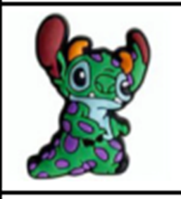 Green Stitch Shoe Charm