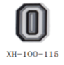 XH-100-115 / Black & White & Grey - O