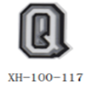 XH-100-117 / Black & White & Grey - Q