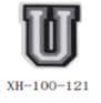 XH-100-121 / Black & White & Grey - U