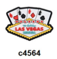 Vegas Card Gane Charm