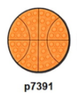 Basketball with dots