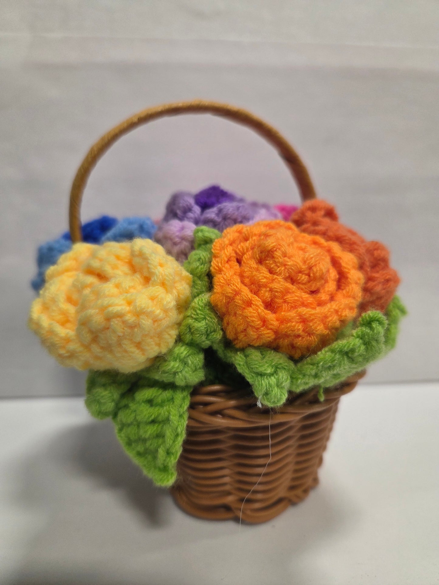 Crochet Flower Basket Mix