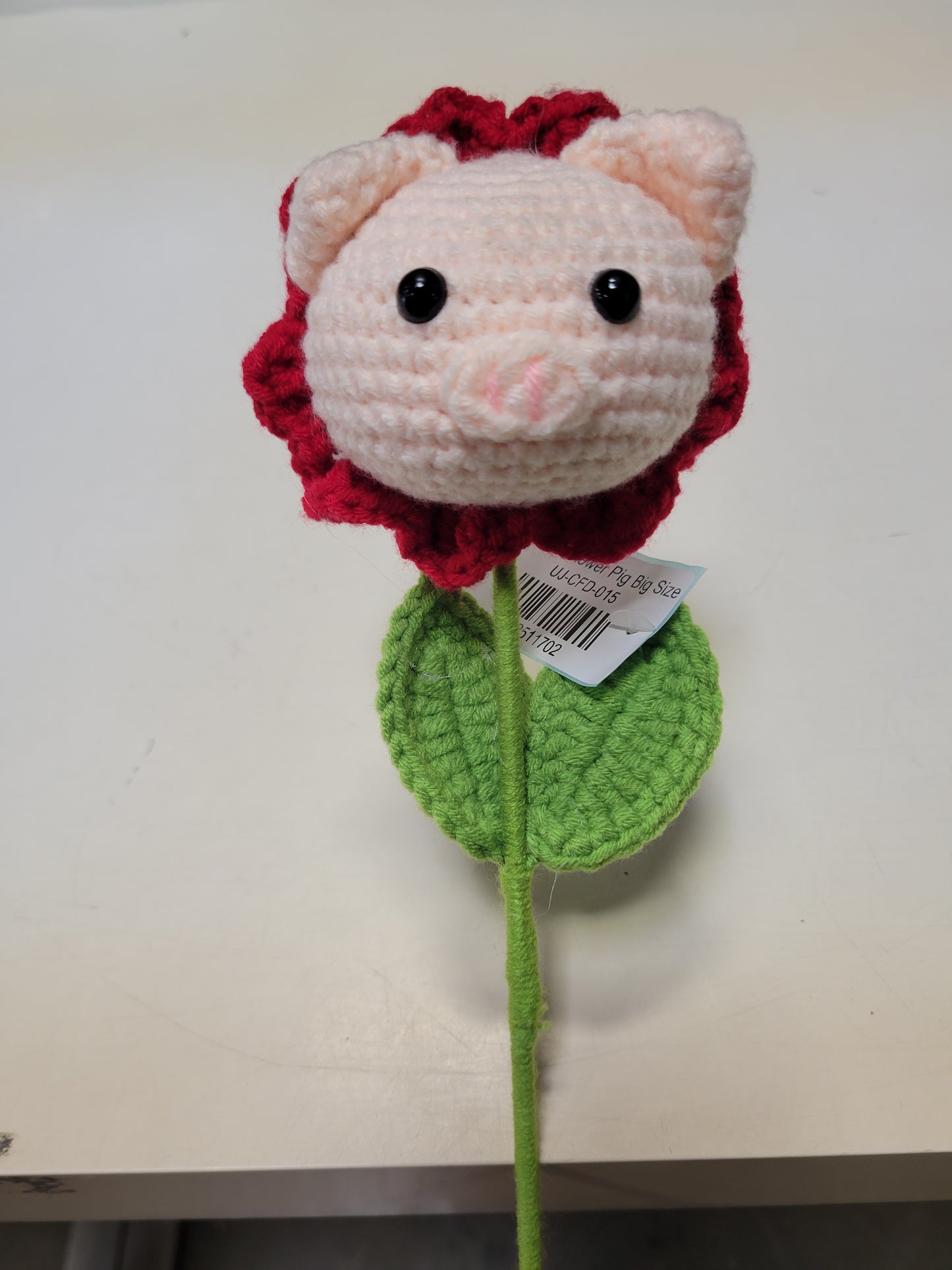 Crochet Flower Pig Big Size