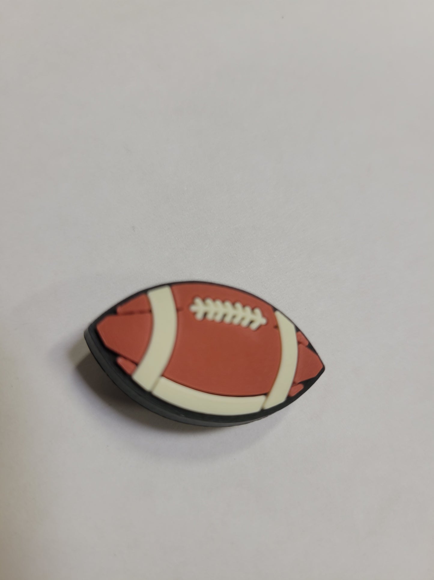 Brown Football Charm