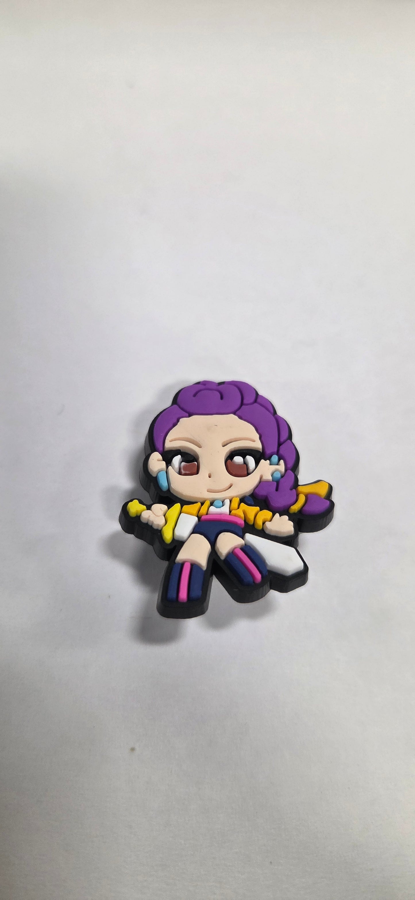 Anime Girl with Purple Ponytail