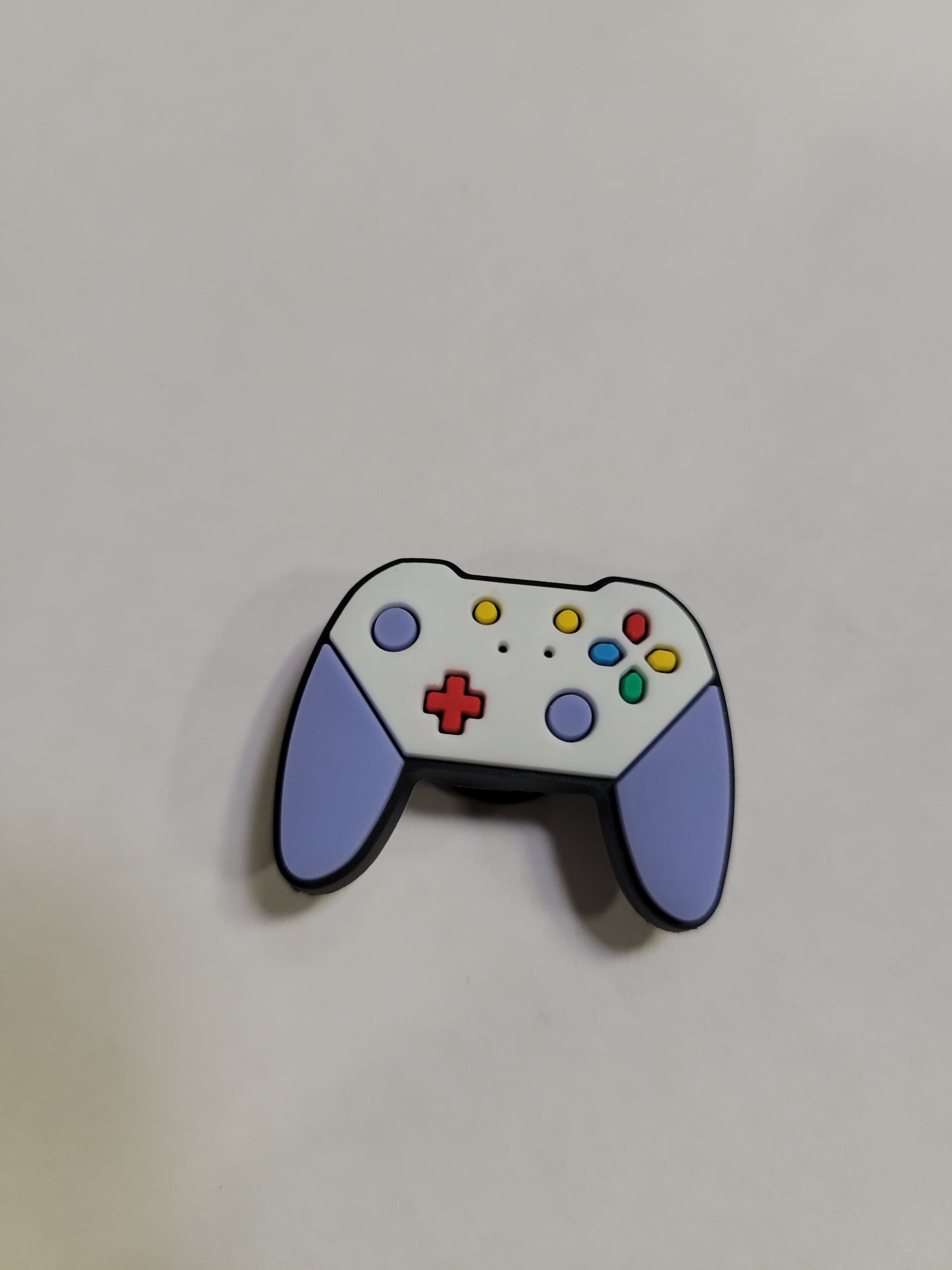 White and Blue Controller Charm