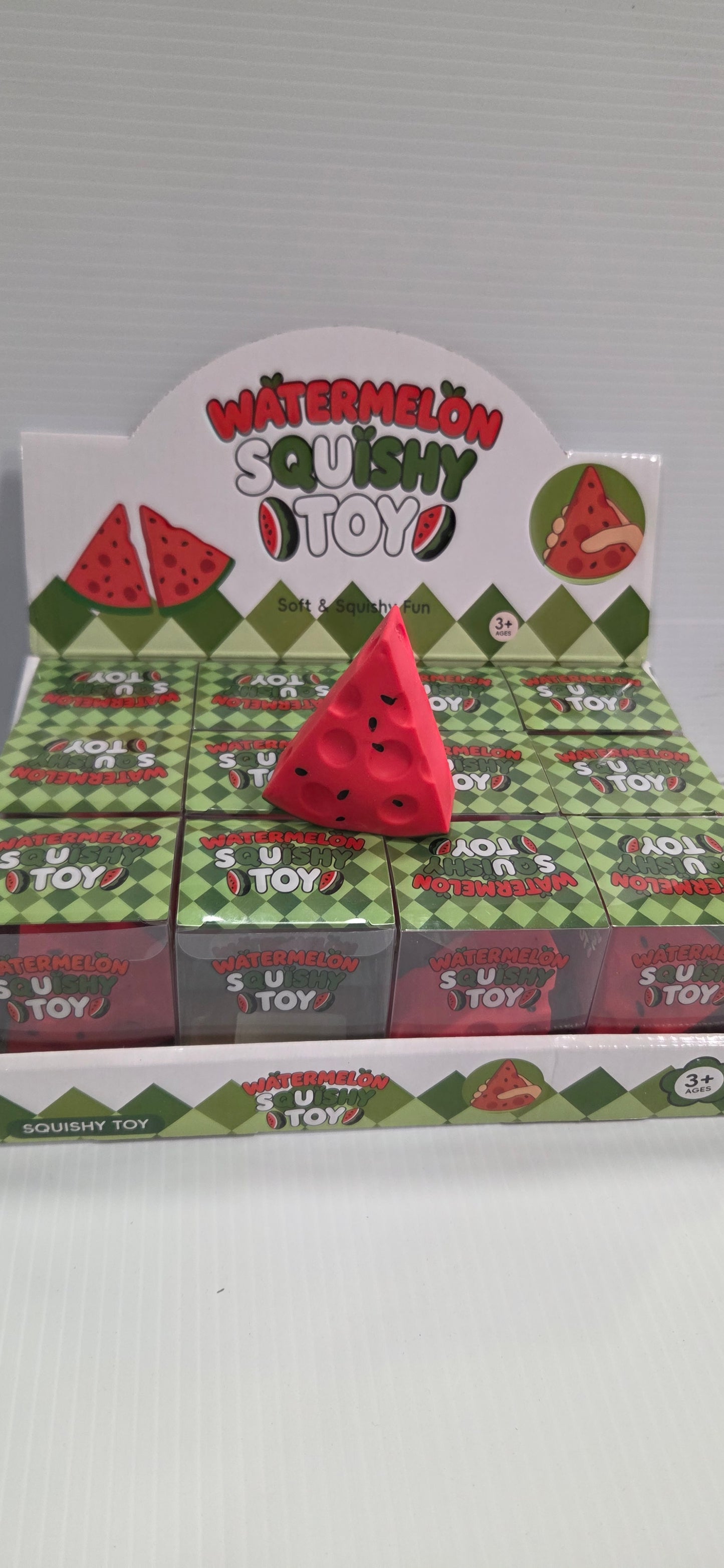 Block Water Melon Chrunchy Squishy