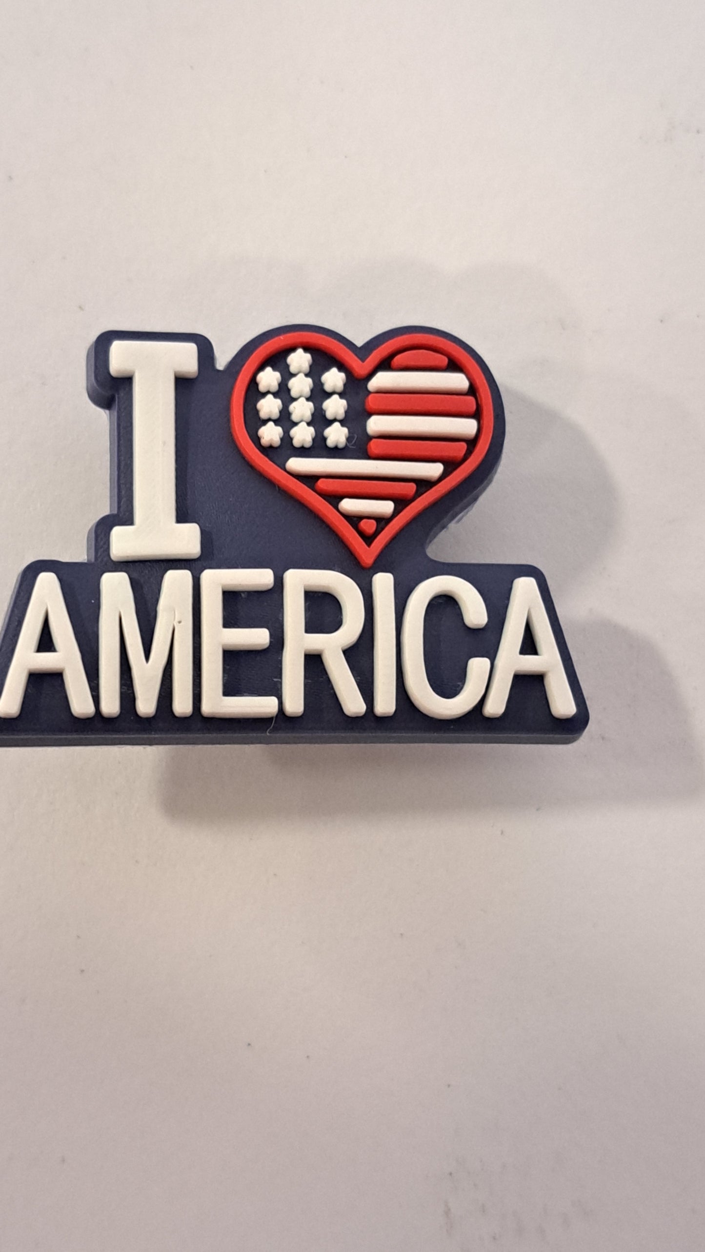 Shoe Charm I love America MQ011-10