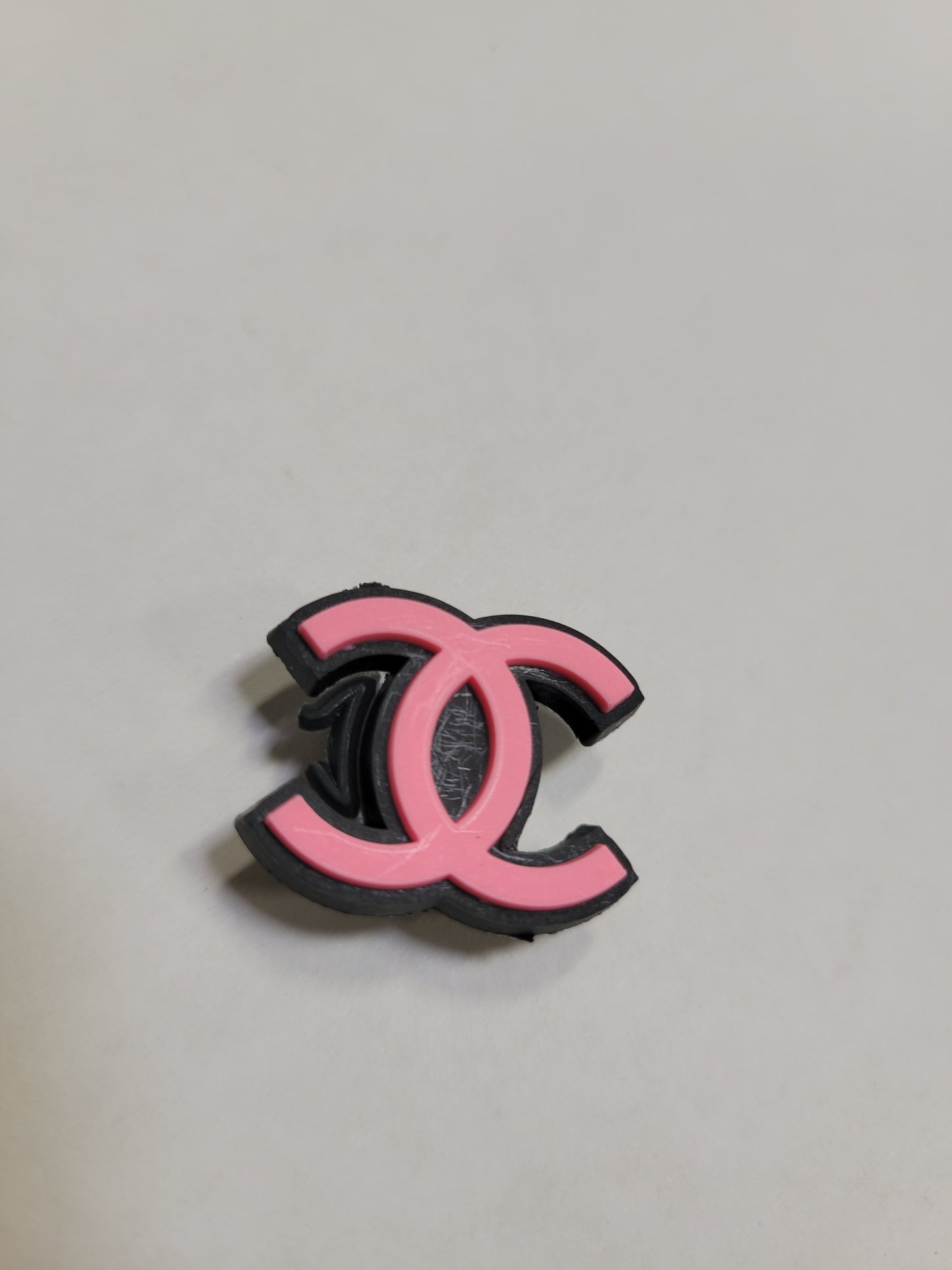 Chanel Logo Pink Charm
