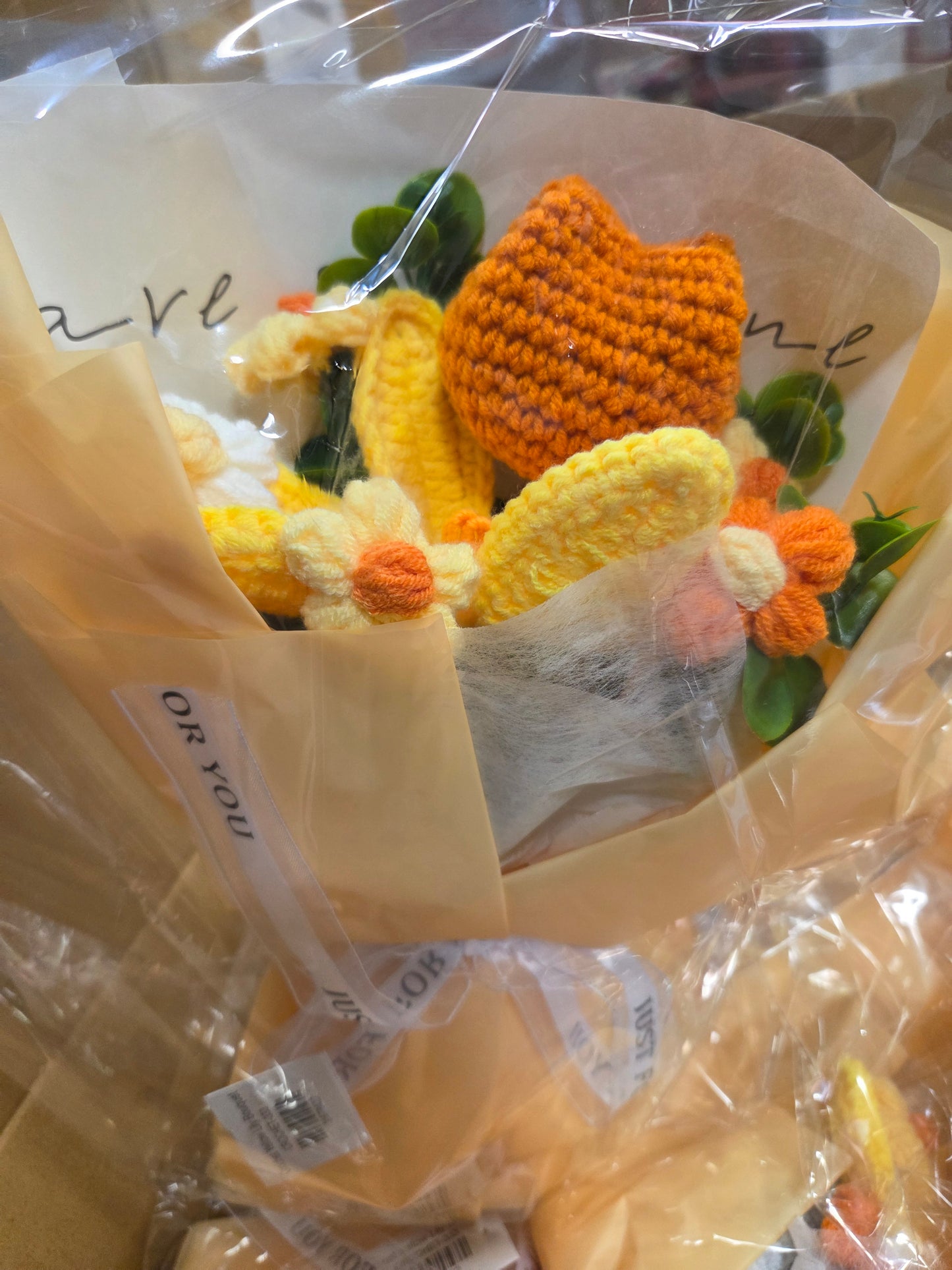Crochet Yellow Lily Bouquet