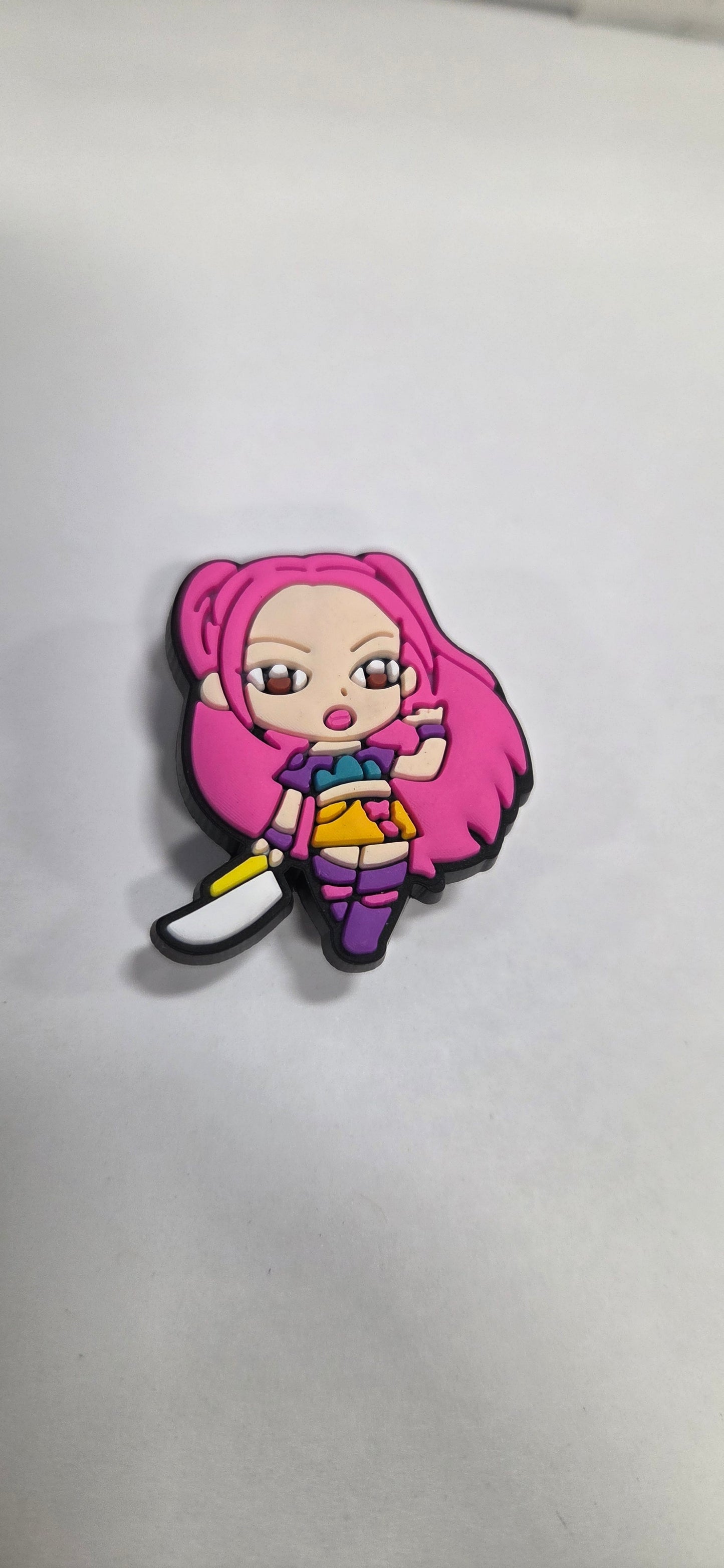 Anime Girl with Bright Pink Hair