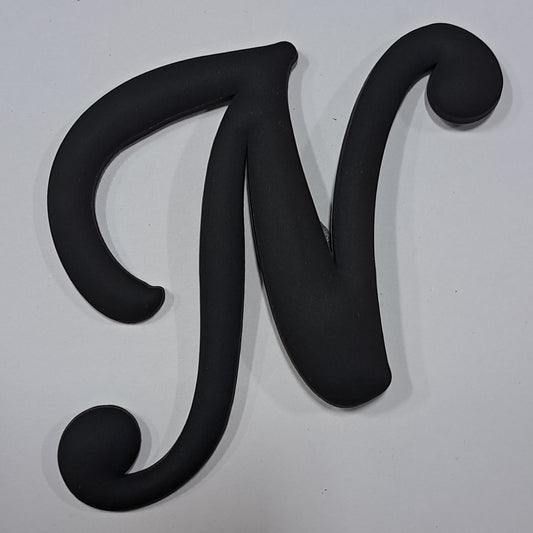 Black Big Letter N