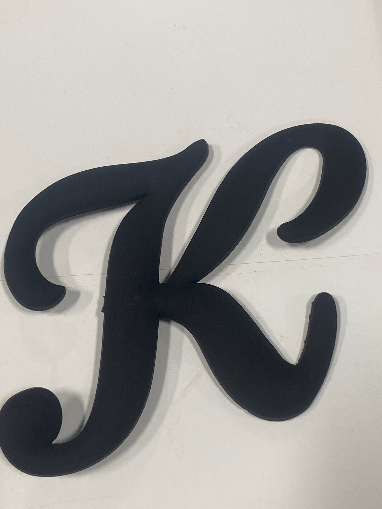 Black Big Letter K