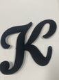 Black Big Letter K