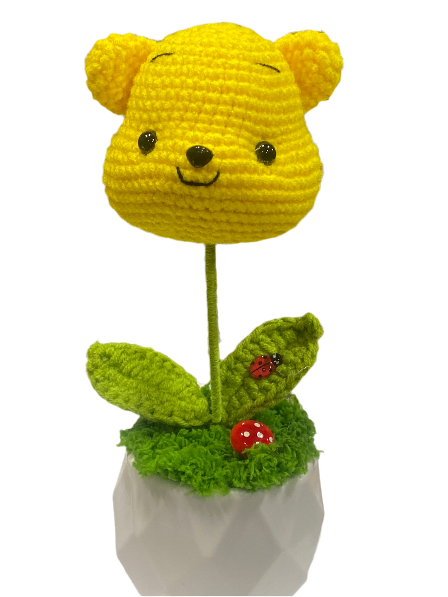 Winnie The Pooh Crochet Flower Pot