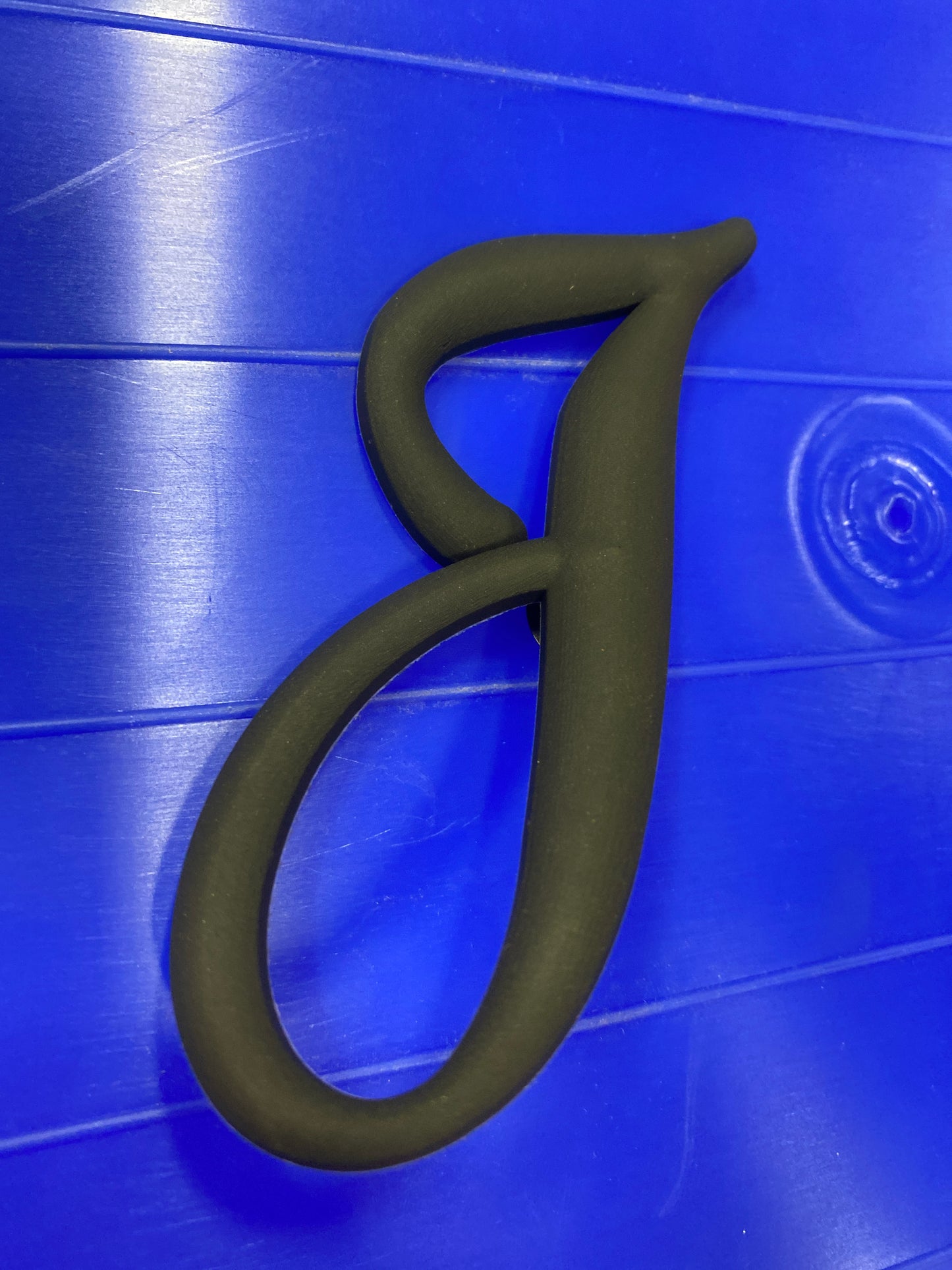 Black Big Letter J